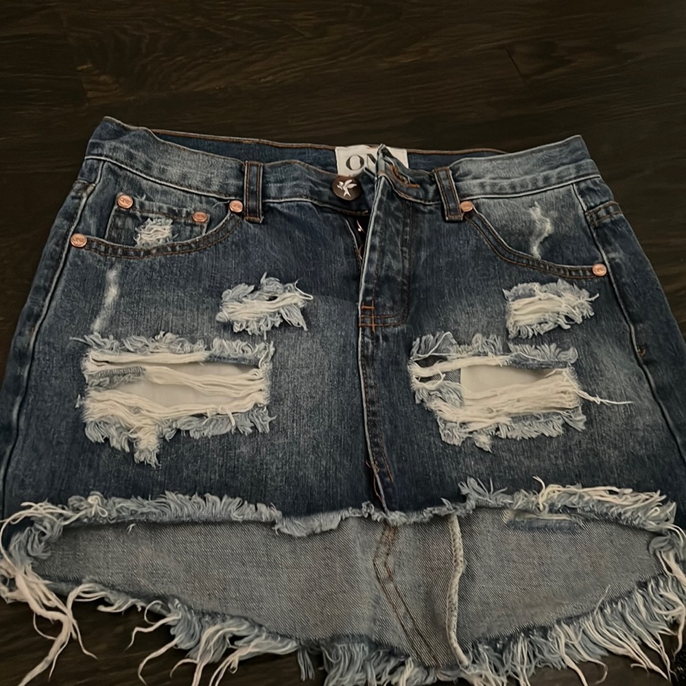 ONE by One Teaspoon size 24 jean skirt